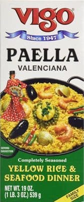 Paella Valenciana Yellow Rice & Seafood Dinner