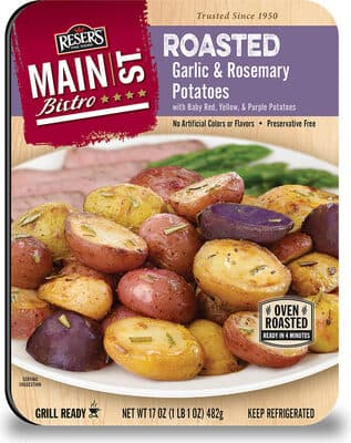 Roasted Garlic & Rosemary Potatoes With Baby Red, Yellow, & Purple Potatoes