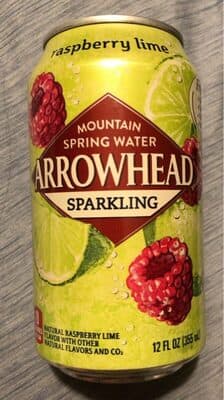 Raspberry Lime Flavor Sparkling Mountain Spring Water