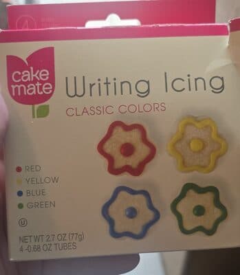 WRITING ICING CLASSIC COLORS