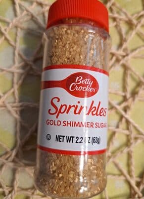 Gold Shimmer Sugar Sprinkles