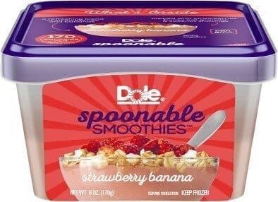 Strawberry Banana Spoonable Smoothies