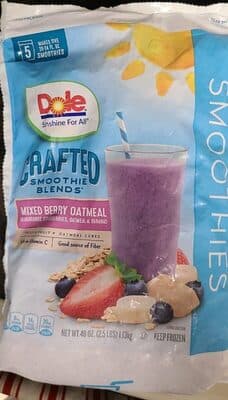 Mixed Berry Oatmeal Smoothie