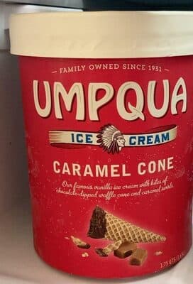 Umpqua Caramel Cone Ice Cream