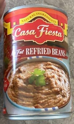 No fat refried beans