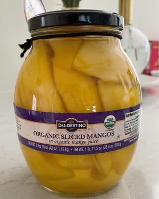 Organic Sliced Mangos