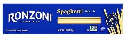 Ronzoni Enriched Macaroni Product Spaghetti