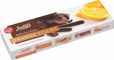 Dark Chocolate, Orange Sticks