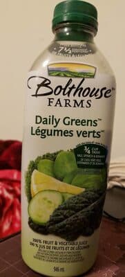 100% Fruit & Vegetable Juice, Daily Greens