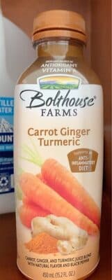 Carrot, Ginger, and Turmeric Juice Blend