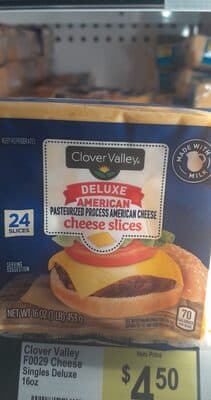 Deluxe American Pasteurized Process Cheese Slices