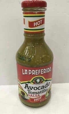 Hot Avocado Tomatillo Salsa