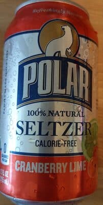 Seltzer Cranberry Lime