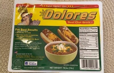 Beef chili brick