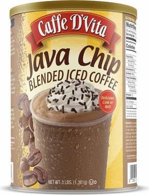 Java chip latte blended iced coffee mix