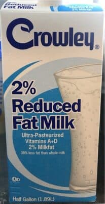 2% Reduced Fat Milk