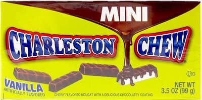 Vanilla Chewy Flavored Mini Nougat With A Delicious Chocolatey Coating