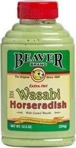 Extra hot wasabi horseradish