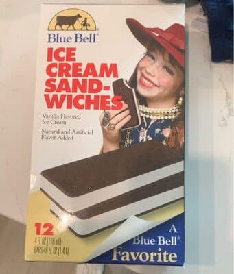 Vanilla Flavored Ice Cream Sandwiches