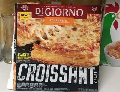 Four Cheese Mozzarella, Parmesan, Asiago & Romano Flaky & Buttery Croissant Crust Pizza