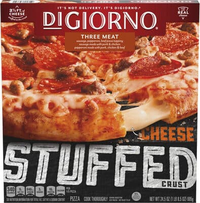 Three Meat Sausage, Pepperoni, Beef Topping Cheese Stuffed Crust Pizza