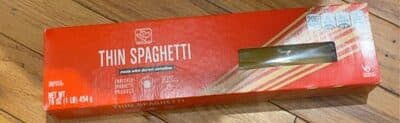 ENRICHED SPAGHETTI PRODUCT, THIN SPAGHETTI