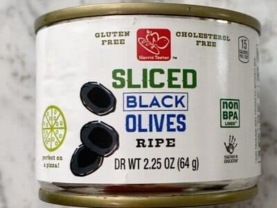 Sliced Ripe Black Olives