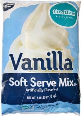Vanilla Soft Serve Ice Cream Mix