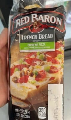 Red barons french bread single supreme