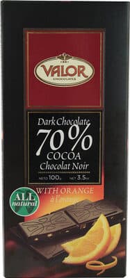 Valor, Dark Chocolate With Orange