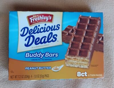 Buddy Bars, Peanut Butter Creme Filled Wafers