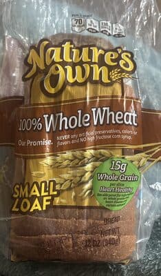 100% Whole Wheat Bread