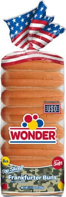 Frankfurter Enriched Top Sliced Buns
