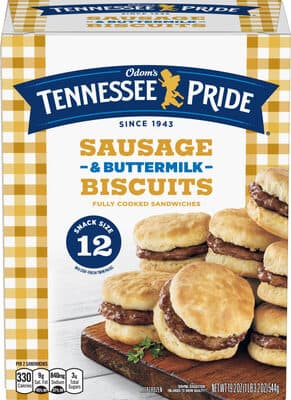 Fully Cooked Sausage & Buttermilk Biscuits Sandwiches