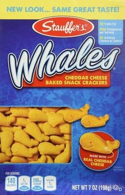 STAUFFER'S, WHALES, BAKED SNACK CRACKERS