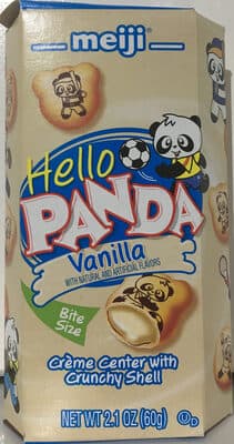 Meiji Hello Panda Cookies, Vanilla Creme