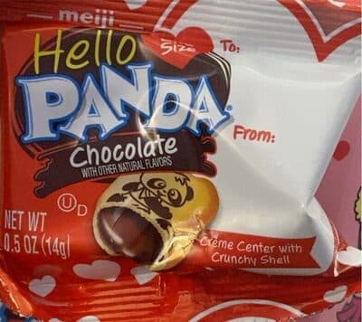 Chocolate Flavor Creme Center With Crunchy Shell Hello Panda Cookies