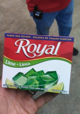 Lime Flavor Gelatin