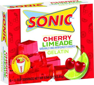 Cherry Limeade Flavored Gelatin