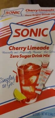 Cherry Limeade Flavored Zero Sugar Drink Mix Singles To Go!