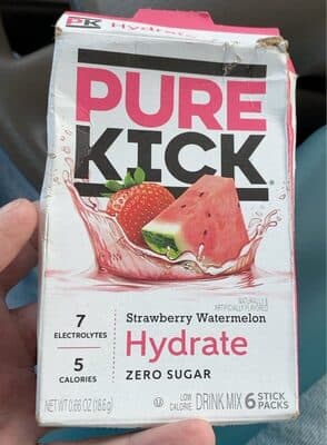 Strawberry Watermelon Flavored Hydrate Zero Sugar Drink Mix
