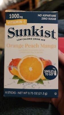 Orange Peach Mango Low Calorie Drink Mix