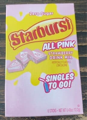 Strawberry Flavored All Pink Low Calorie Drink Mix