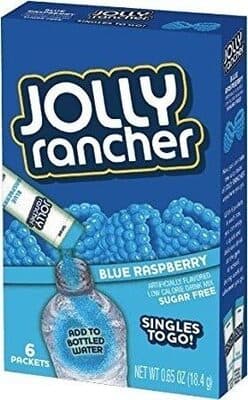 Blue Raspberry Flavored Low Calorie Drink Mix