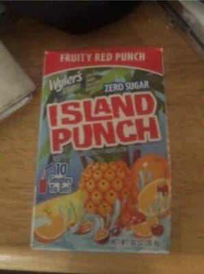 Light Fruity Red Island Punch Low Calorie Drink Mix