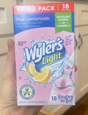 Pink Lemonade Flavored Low Calorie Drink Mix