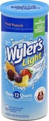 Fruit Punch Light Low Calorie Drink Mix