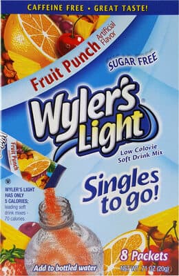 Light Fruit Punch Sugar Free Low Calorie Drink Mix