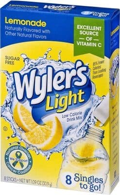 Light Lemonade Low Calorie Drink Mix Sticks