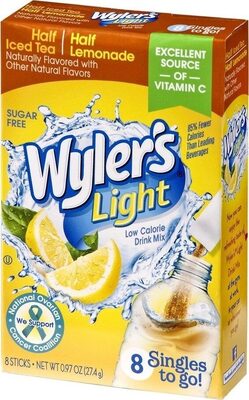 Light Low Calorie Drink Mix, Half Iced Tea, Half Lemonade